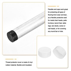 Clear 180mm Rubber End Caps Round Vinyl Plug Insert Rubber Flexible