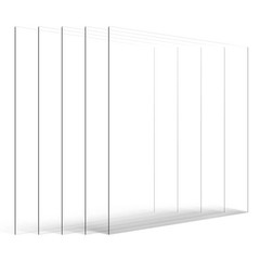 PET/Plexiglass Sheets, 5-Pack Plastic Sheet, 24 x 36 Inch 0.04 Inch Thick