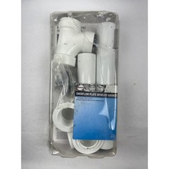 Everbilt Twist N Close Bath Drain Kit 1-1/2″ White PVC Chrome Trim 215 902