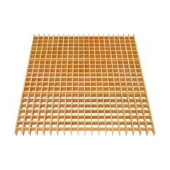 3PCS Fiberglass Drain Grate 1,100LBS Capacity Industrial Staircase Cover