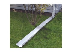 PALLET Downspout Extender, 6 ft L Extended, Plastic, White, For: 2 x 3 in and 3