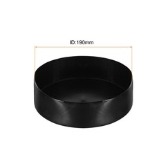Black 190mm Rubber End Caps Round Vinyl Plug Insert Rubber Flexible