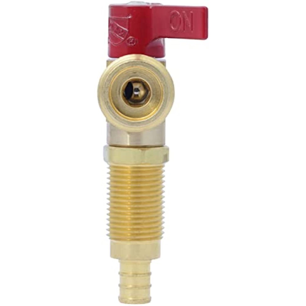SharkBite 1/2 Inch Crimp Washing Machine Valve, Hot, Brass Plumbing Fitting, PEX