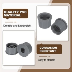 10 Pcs PVC DWV Reducer Bushing 2″ x 3/4″ (Socket x Socket) Connector Grey