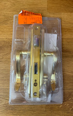 Grisham BP IL550 Slimline Double Cylinder Brass and Gold Lockset 90520
