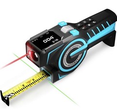 Mileseey DTX10 12′ Digital Tape Measure 350′ Laser Distance Rechargeable Battery