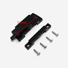 53mm Zinc Alloy Sash Lock Keeper for Vertical Horizontal Sliding Windows Black