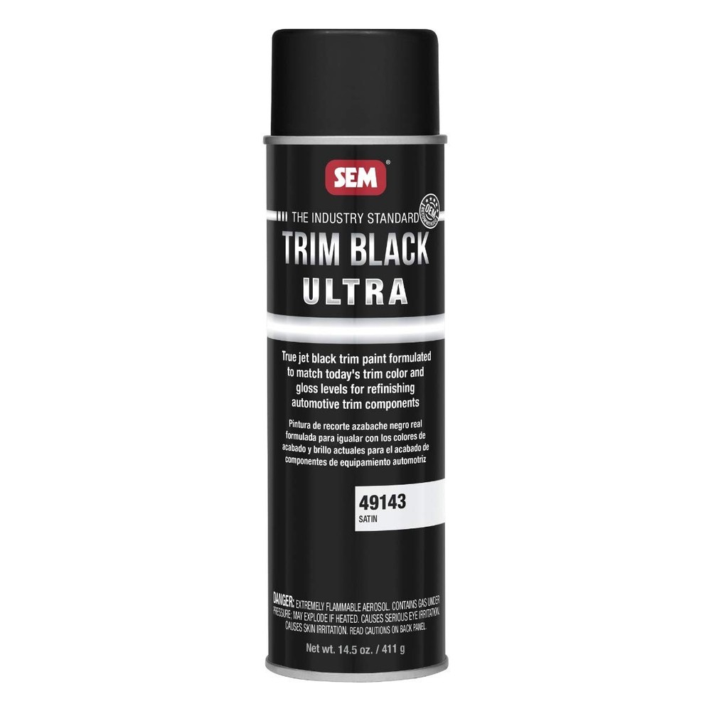 SEM 49143 Trim Black Ultra, Spray Paint 14.5 Ounce (Pack of 1),