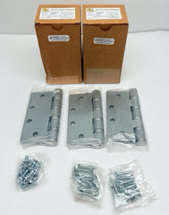 LOT OF 6, PBB 4B81, WORLD CLASS DOOR HINGE 4.5″ x 4.5″ 652 US26D, HW STEEL