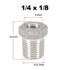 Stainless Steel 304 Bsp Male to Female Reducing Bush Bsp Adaptors Nipple-Socket