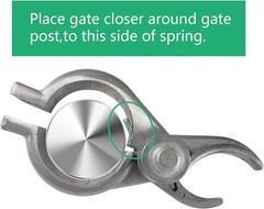 Efficient 2-3/8″ Spring-Loaded Gate Closer – Secure Your Fence with Ease