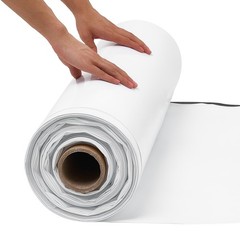 VEVOR 12 Mil Plastic Sheeting Roll 10×100 ft Heavy Duty Polyethylene Black/White