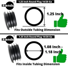 Furniture Floor Protection Caps, 14-20 Gauge – 8 Pack