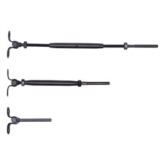 Fits 1/8″ Wire Rope Wood Post Stainless Steel Hardware Deck Cable Railing Kit US