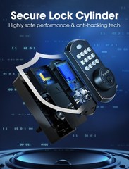 M19 Front Door Lock Set, Keyless Entry Deadbolt with Handle ORB | 50 User Cod…