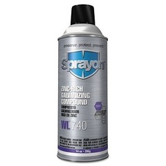 Zinc-Rich Cold Galvanizing Compound, 16 oz Aerosol Can Pack of 12 Industrial