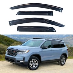IG Window Visors Fit for 2019-2025 Honda Passport, Out-Channel Rain Guards Ve…
