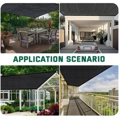 Kesfitt 40% Shade Cloth 10×20 ft, Breathable HDPE Mesh Sun Shade Tarp for Gar…