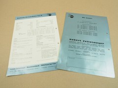 2 Brochures Zettelmeyer Type M Static Tricycle Roller from 1965