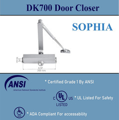 Grade 2 Automatic Door Closer DK700 for Home & Light Commercial Use