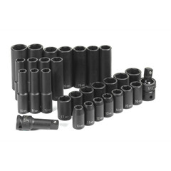 Grey Pneumatic 1430MRD Grey Pneumatic 30 PC 1/2″ DR STANDARD & DEEP LENGTH METRI