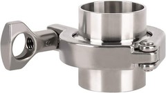 OD 38 -102 mm 3″ 2″ 4″ Sanitary Weld Ferrule + Tri Clamp + PTFE Gasket SS 316