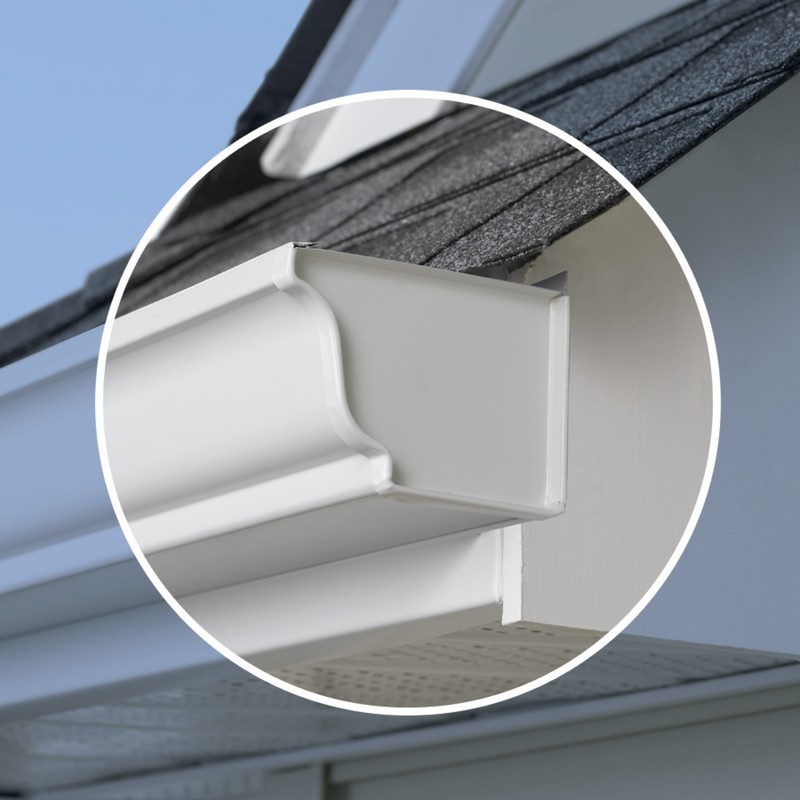Amerimax 27206 White Aluminum K Right End Cap 5 H x 3.5 W x 5 L in. (Pack of 15)