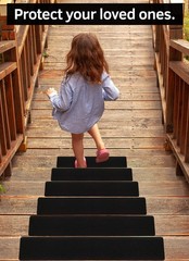 6”x30” Stair Treads Non-Slip Outdoor Tape – (10-Pack) Black 6″x30″,