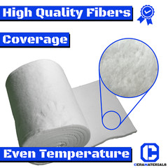 2″ CeraBlanket 24″X6′ Ceramic Fiber Blanket Insulation 8# Thermal Ceramic 2300F