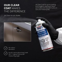 1K Acrylic Matte Clear Coat Spray Paint 11.3 oz Fast Drying For Cars And Metal