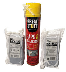 Great Stuff Insulating Foam Sealant and Rector Seal Duct Seal Compound Lot of 3