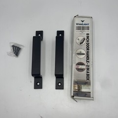 2 Pk 8Inch Sliding Barn Door Handle Pull Black Large Rustic Fence Gate handle