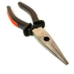 8″ Professional Long Nose Pliers Needle Pinch Snipe Nosed Wire Cutters Steel NEW