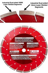 14” Laser welded diamond blade fits stihl gas cut-off saw for masonry, concrete