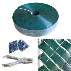 Aiwaiufu 76 Meters Chain Link Fence Privacy Tape, 250ftX0.15ft Green