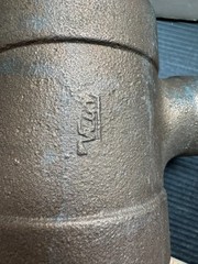 Genuine Valley 3″ x 1-1/2″ Cast Bronze DWV Sanitary Reducing Tee Fitting 550-S