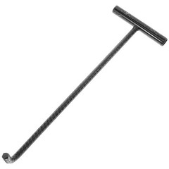 Manhole Cover Hook T Shaped Steel Lift Hook with Comfortable Grip for Home Use