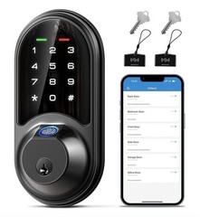 Veise Smart Lock, Fingerprint Door Lock, 7-in-1 Keyless Entry Door Lock with App