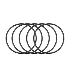 50Pcs 24x1mm Nitrile Rubber O-rings Heat Resistant Sealing Ring Grommets Black