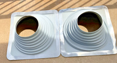 #7 Universal Master Flash Heavy Duty Commercial Grade Pipe Flashing EPDMGrey 2pk