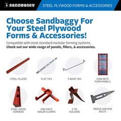 Sandbaggy Steel Inside Corners for Concrete Forms (6″ x 6″ x 4 ft)