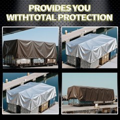 Tarps Heavy Duty Waterproof 12×20 Ft, 10 Mil Thick, High Durability, Rip, UV …