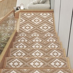 Ydkgl 15Pc Stair Treads Non-Slip Washable Peel And Stick Stair Treads For