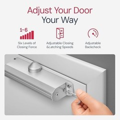 Lawrence Medium/Heavy Duty Door Closer Commercial Grade 1 – Surface-Mounted C…
