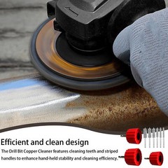 3pcs Copper Pipe Cleaners Plumbing And Heating Plumbing With 6 Wire Bristles