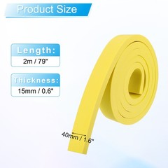 2Meter Expansion Joint Tape, 5Pcs 40MM Self Adhesive Insulation Tape, Yellow