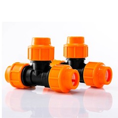 Compression Fitting Tee PE Pipe Fittings Connector Reducer Coupling 20-63mm