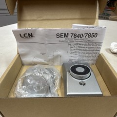 LCN 7850SEM Electro-Magnetic Door Holder Wall Mount Silver Aluminum Commercial