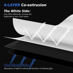 Durable 10 Mil 10′ x 25′ Plastic Sheeting – Reusable & Easy Clean Vapor Barrier