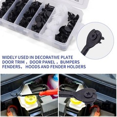 100Pieces Bumper Retainer Clips Car Rivets Fasteners Retainer Kit and Removers